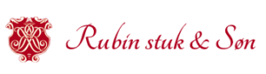 Logo tilhørende Minubas kunde, Rubin Stuk & Søn